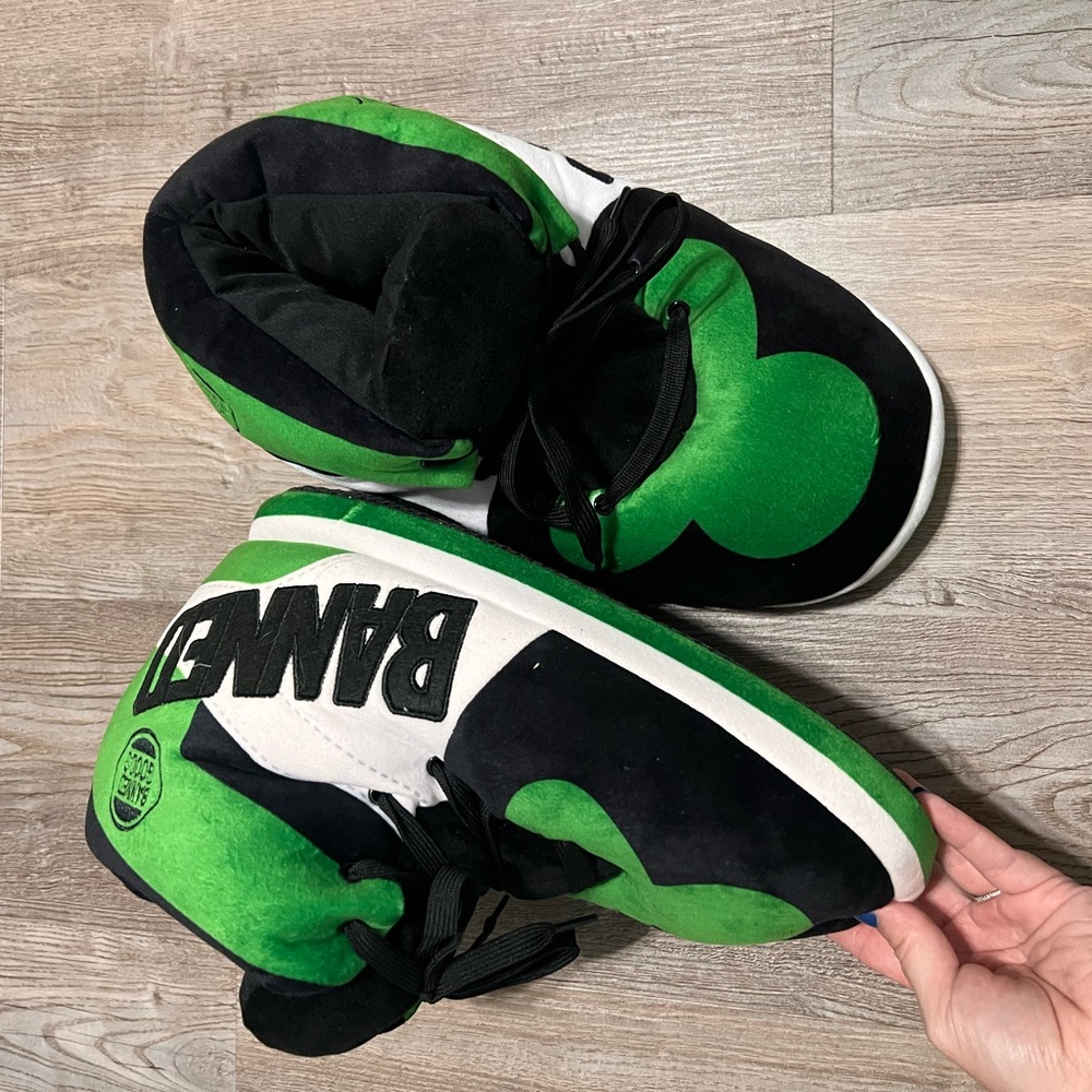 Banned Goods OG Pine Green Sneaker Slippers